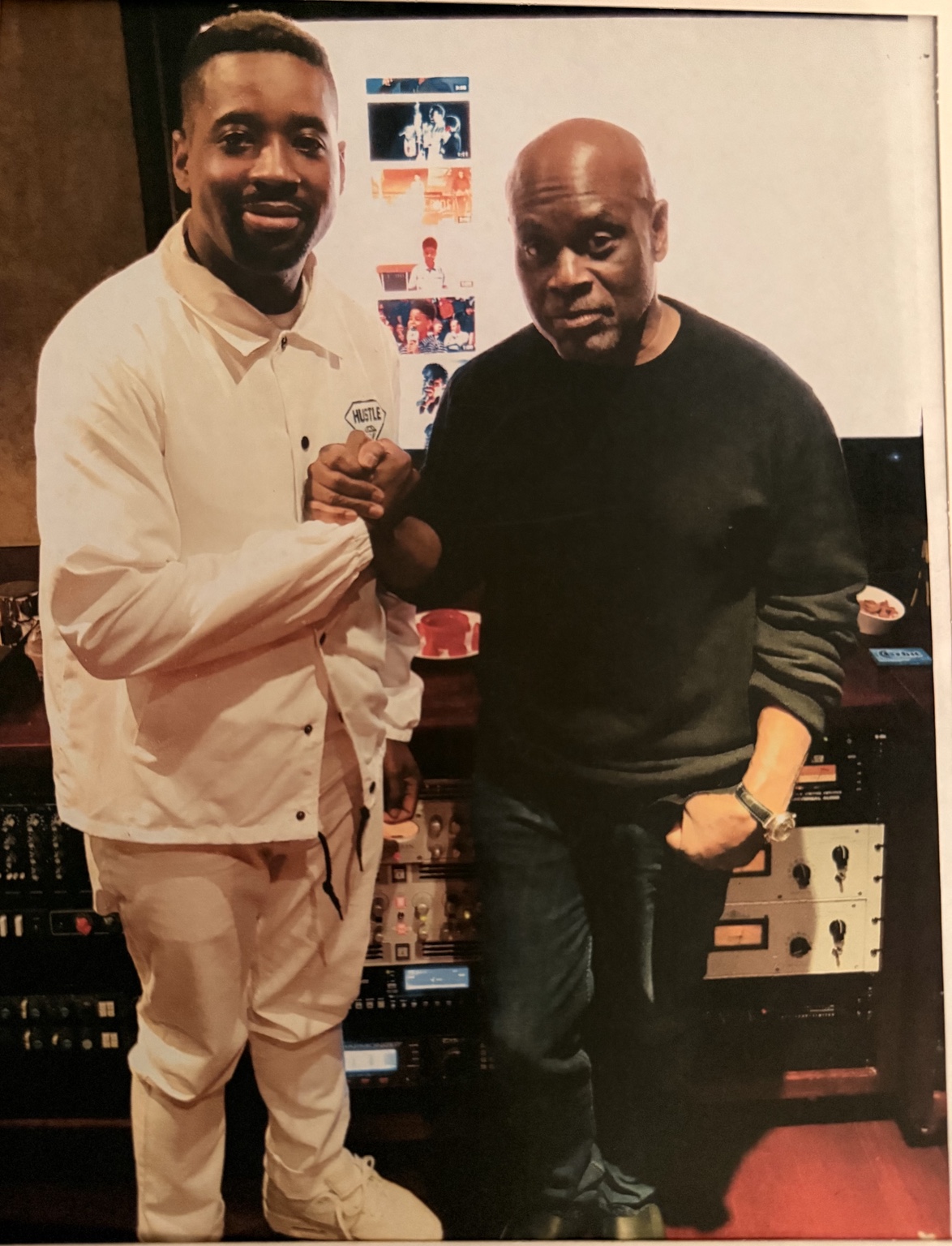 Arturo Ayers Jr. with legendary music executive L.A. Reid