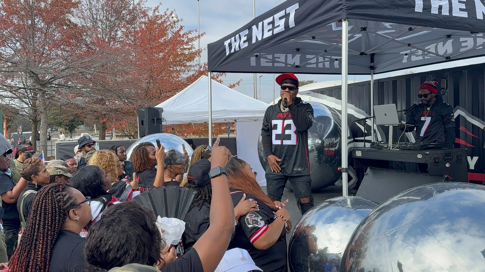 Crowd gathered at an Atlanta live event